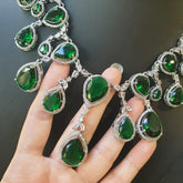 Emerald Green Necklace Set